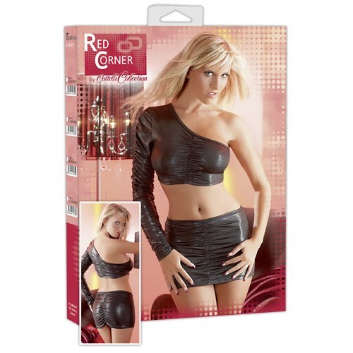 Shirred Top and Mini Skirt