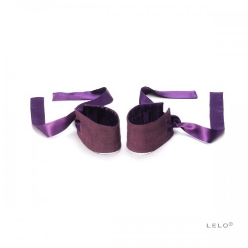 Lelo: ETHEREA SILK CUFFS (Purple)