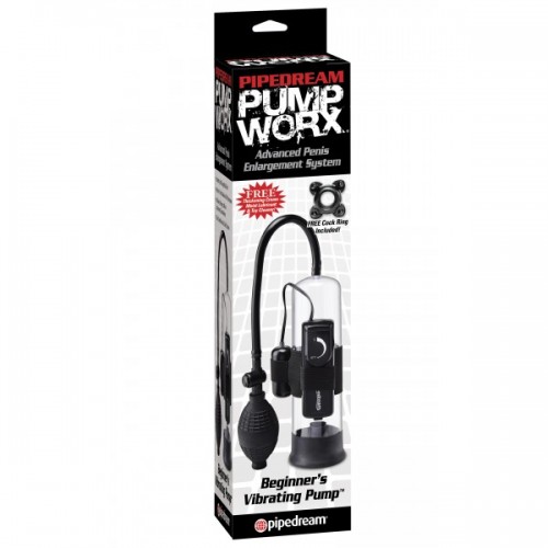 PUMP WORX BEGINNER'S VIBRATING PUMP BLACK