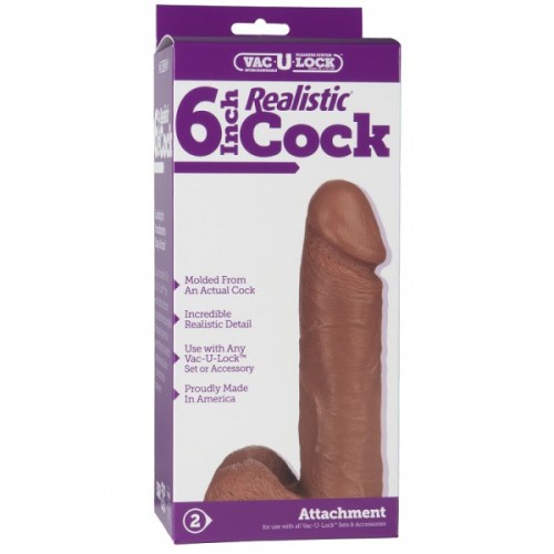 VAC-U-LOCK 6" REALISTIC -Brown